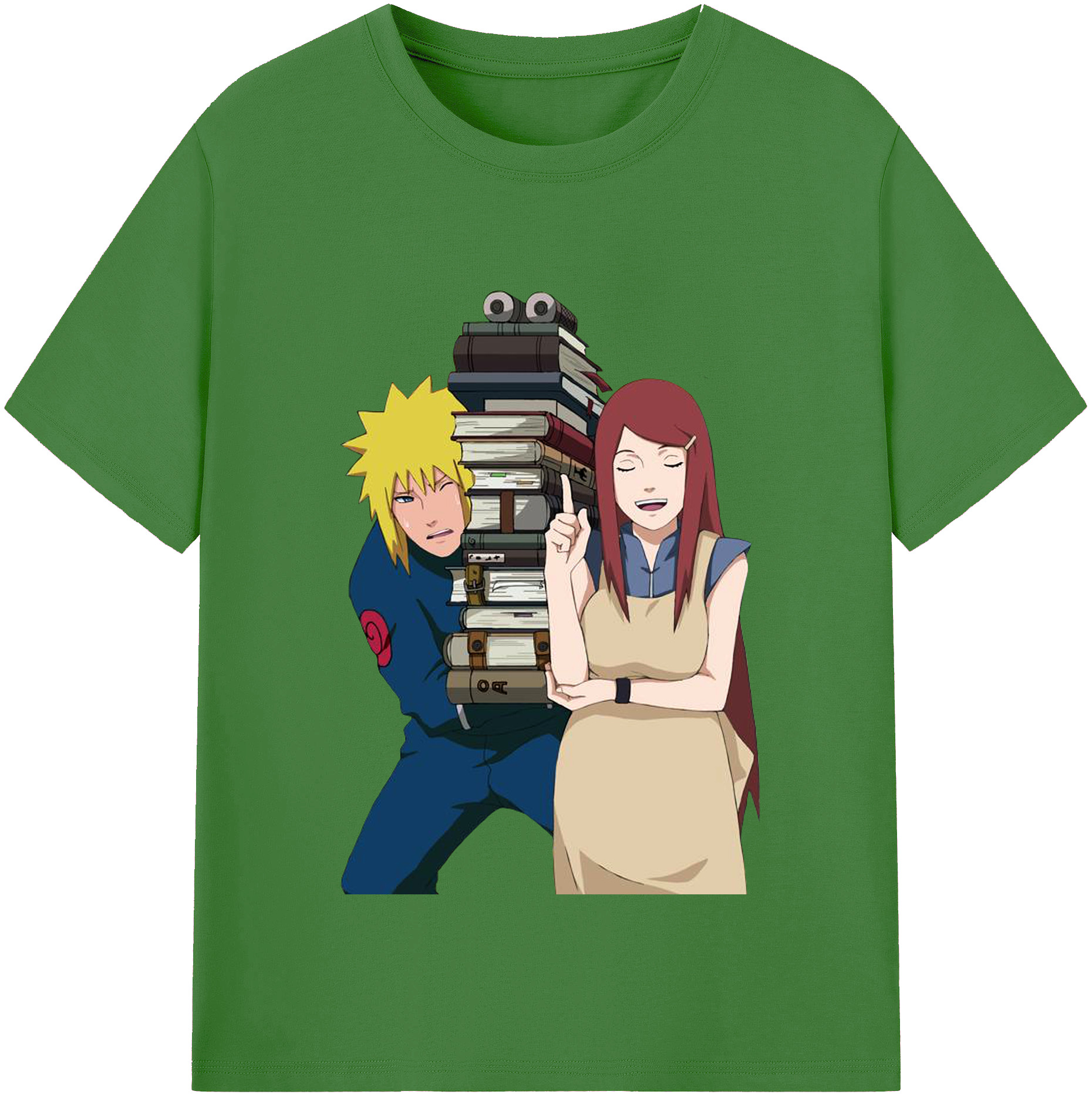 （画像用） NARUTO -ナルト- 波風 ミナト Namikaze Minato レディースカジュアルプリントTシャツ（綿100％）